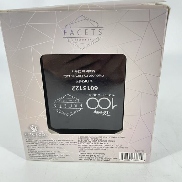 Disney Facets D100Paperweight Centennial YearMickey Mouse Simba ElsaTiana - Picture 2 of 3